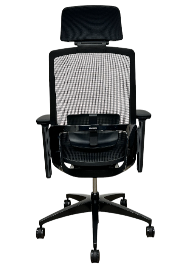 [レンタル] オカムラ Finora（フィノラ）シリーズ エクストラハイバック クッションタイプ 可動肘 ランバーサポート付き ウレタンキャスター C78CJS F1G1 オフィスチェア - 4