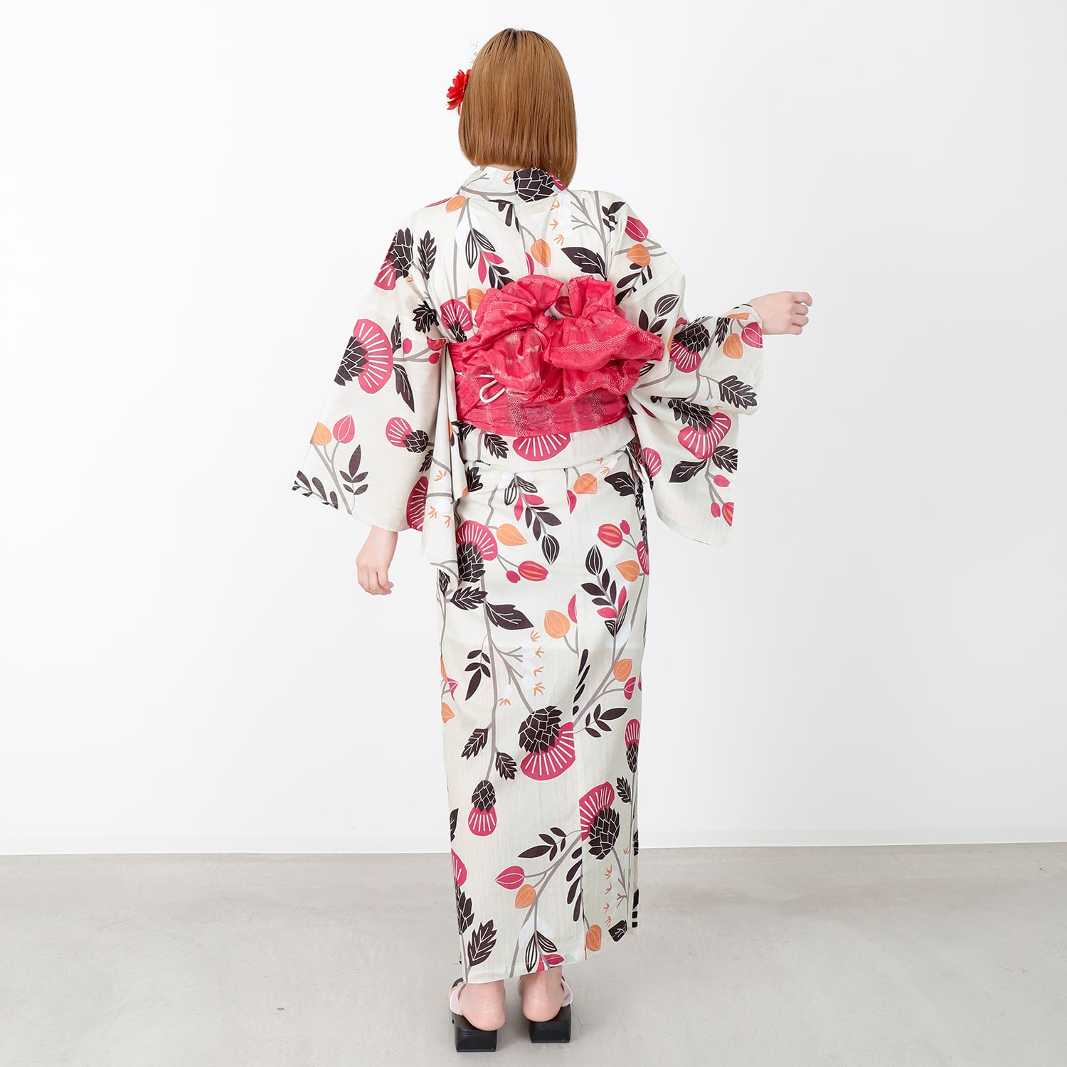[レンタル] [2025新作]SION レディース浴衣 花柄 フリーサイズの宅配レンタル - 5