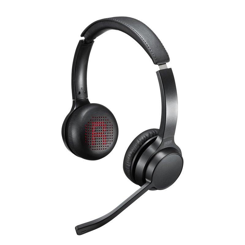 [レンタル] サンワサプライ MM-BTSH62BK Bluetoothヘッドセット - 1