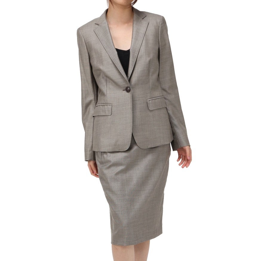 【MaxMara】スカートスーツ・送料込み レンタル] マックスマーラ スカートスーツ ブラウン ブラウン 9