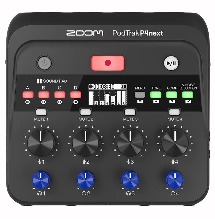 [レンタル] ズーム PodTrak P4next ポッドキャストレコーダー