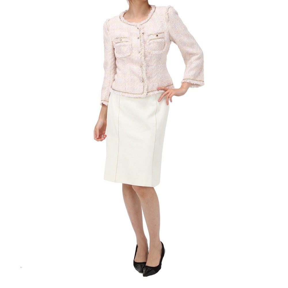 エポカ セレモニースーツ2点セット(ジャケット+タイトスカート) ピンク