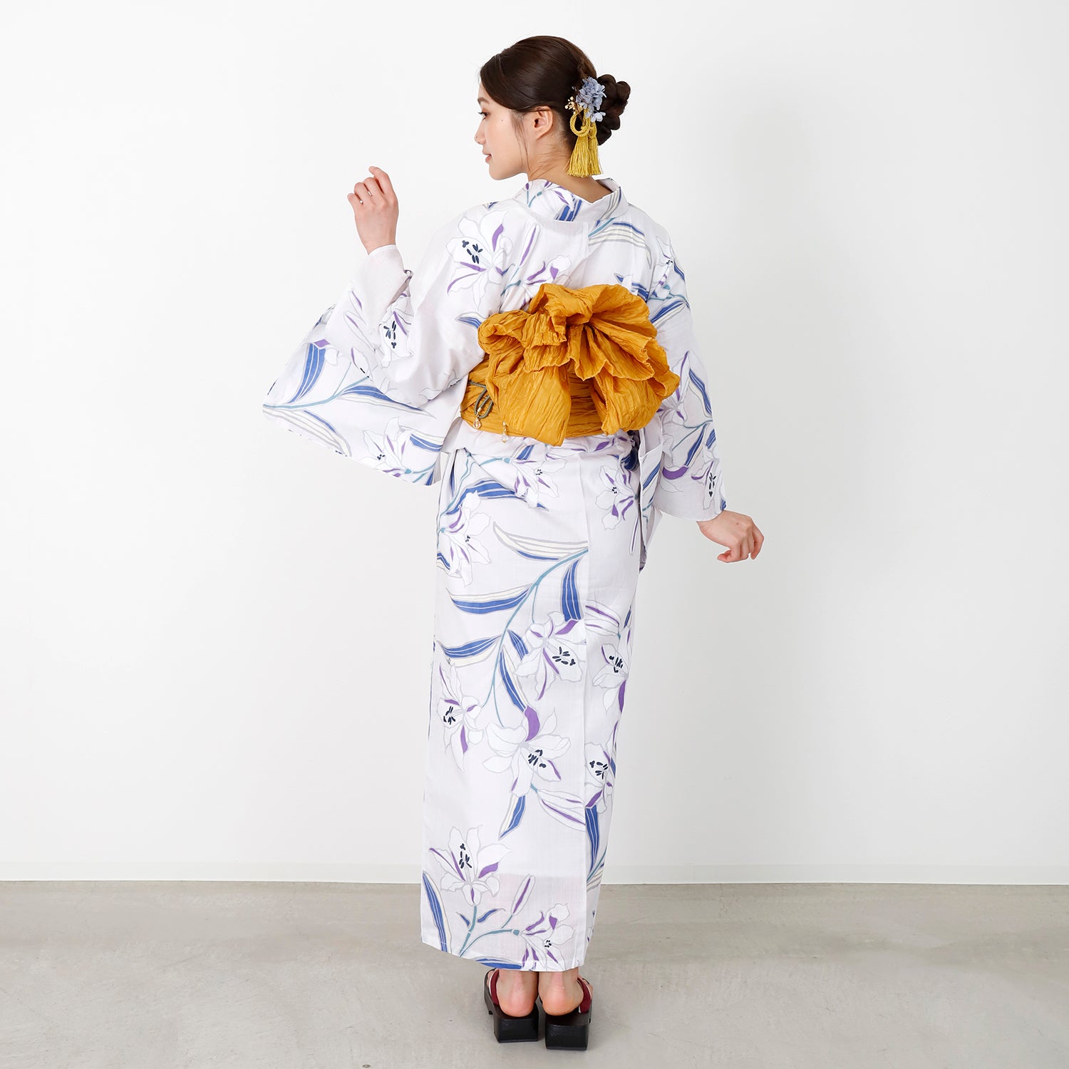 [レンタル] [2025新作]SION レディース浴衣 百合 フリーサイズの宅配レンタル - 5