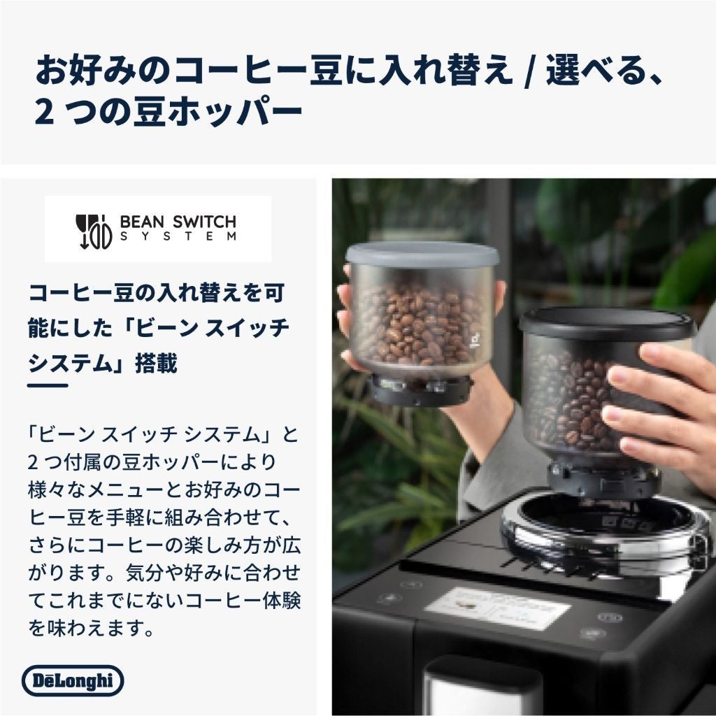 [レンタル] 【長期利用向け】デロンギ リヴェリア 全自動コーヒーマシン EXAM44035B オニキスブラック - 7