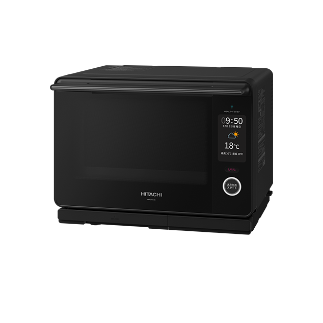 [レンタル] [30L]日立 ヘルシーシェフ MRO-W10B オーブンレンジ ブラック