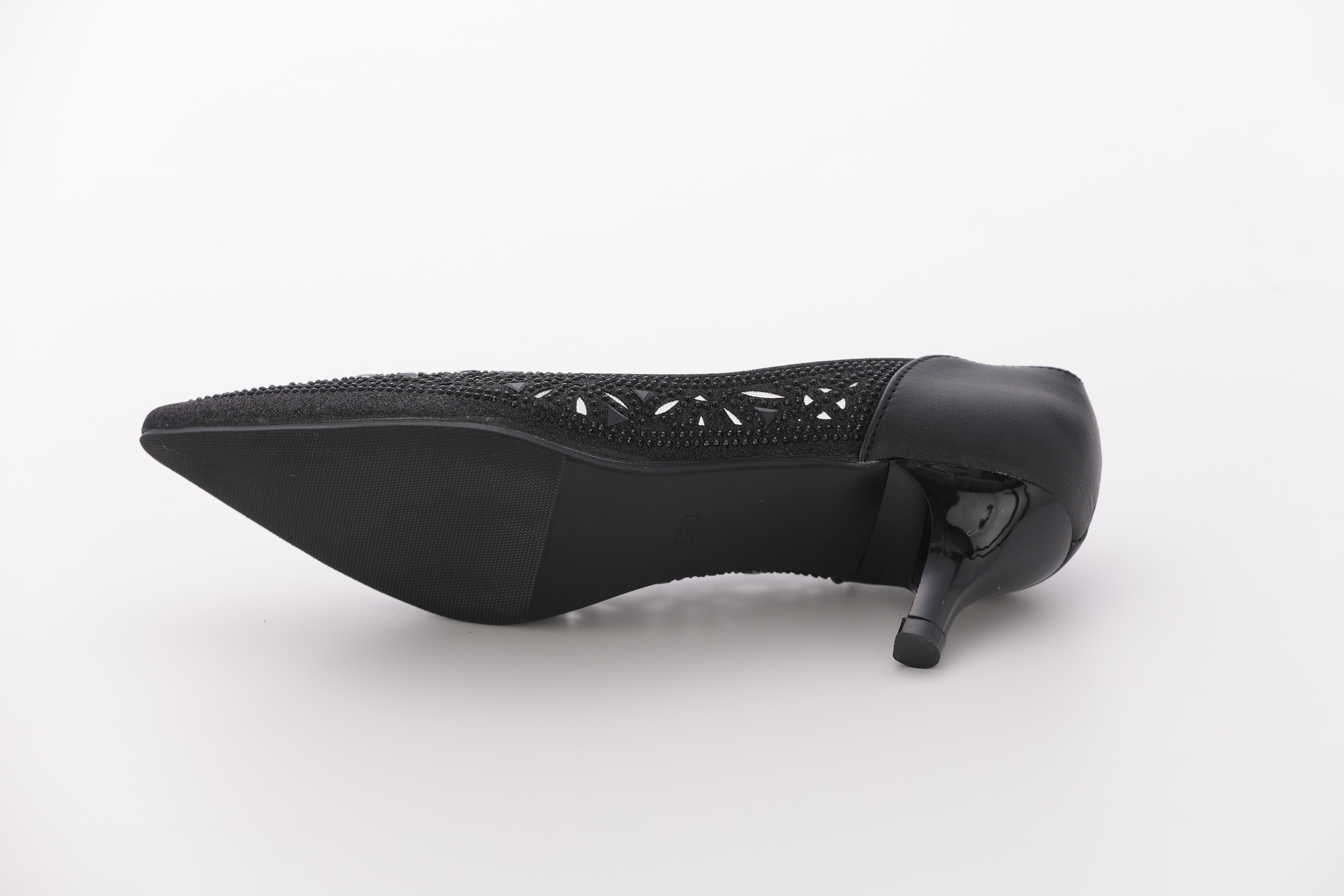 [レンタル] アートマリー 幾何学柄グリッターパンプス ブラックの宅配レンタル - 5