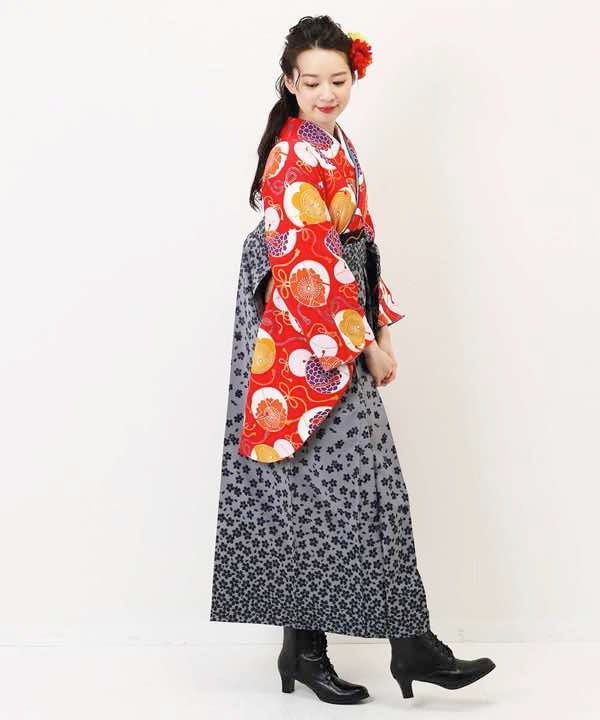[レンタル] 【対応身長 157cm～165cm】卒業式 袴 レンタル フルセット 女性 袴セット-1042の宅配レンタル - 13