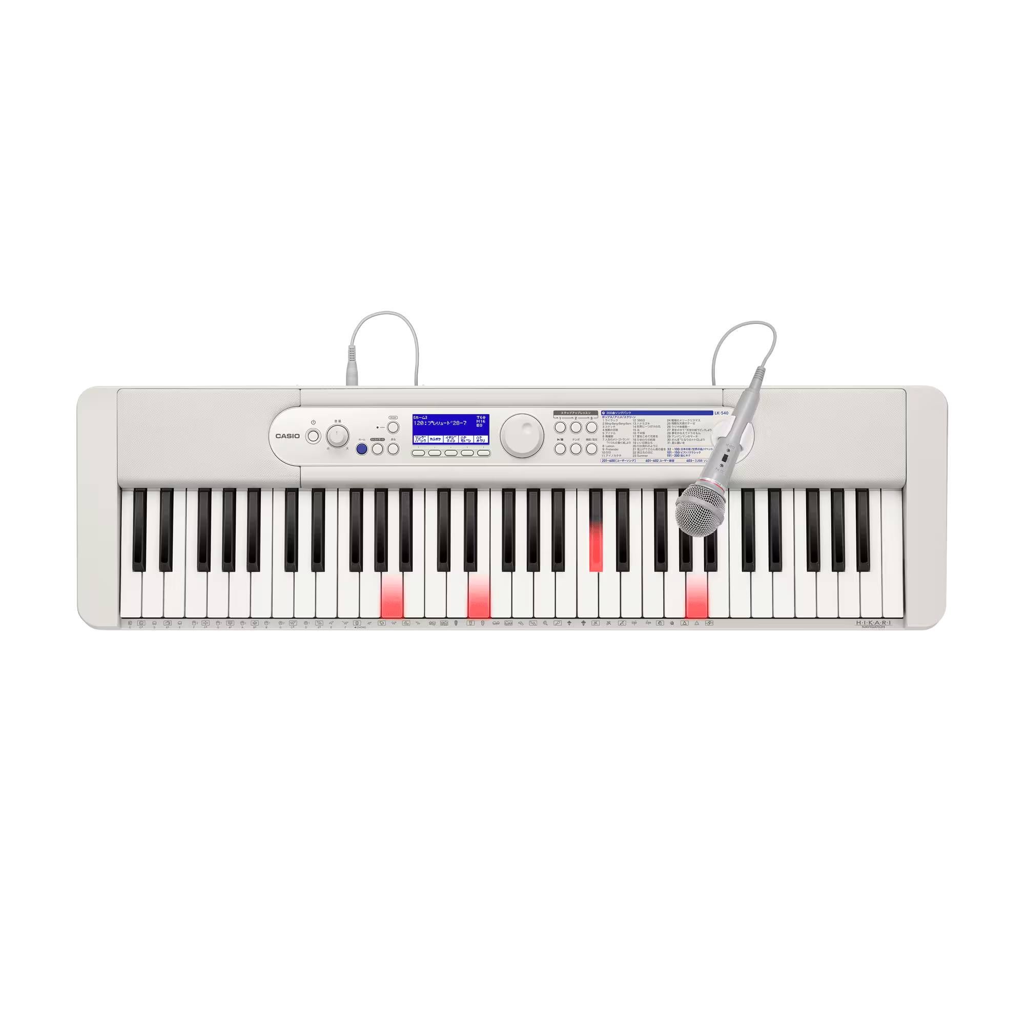 [レンタル] CASIO(カシオ) Casiotone LK-540 電子キーボード ホワイト