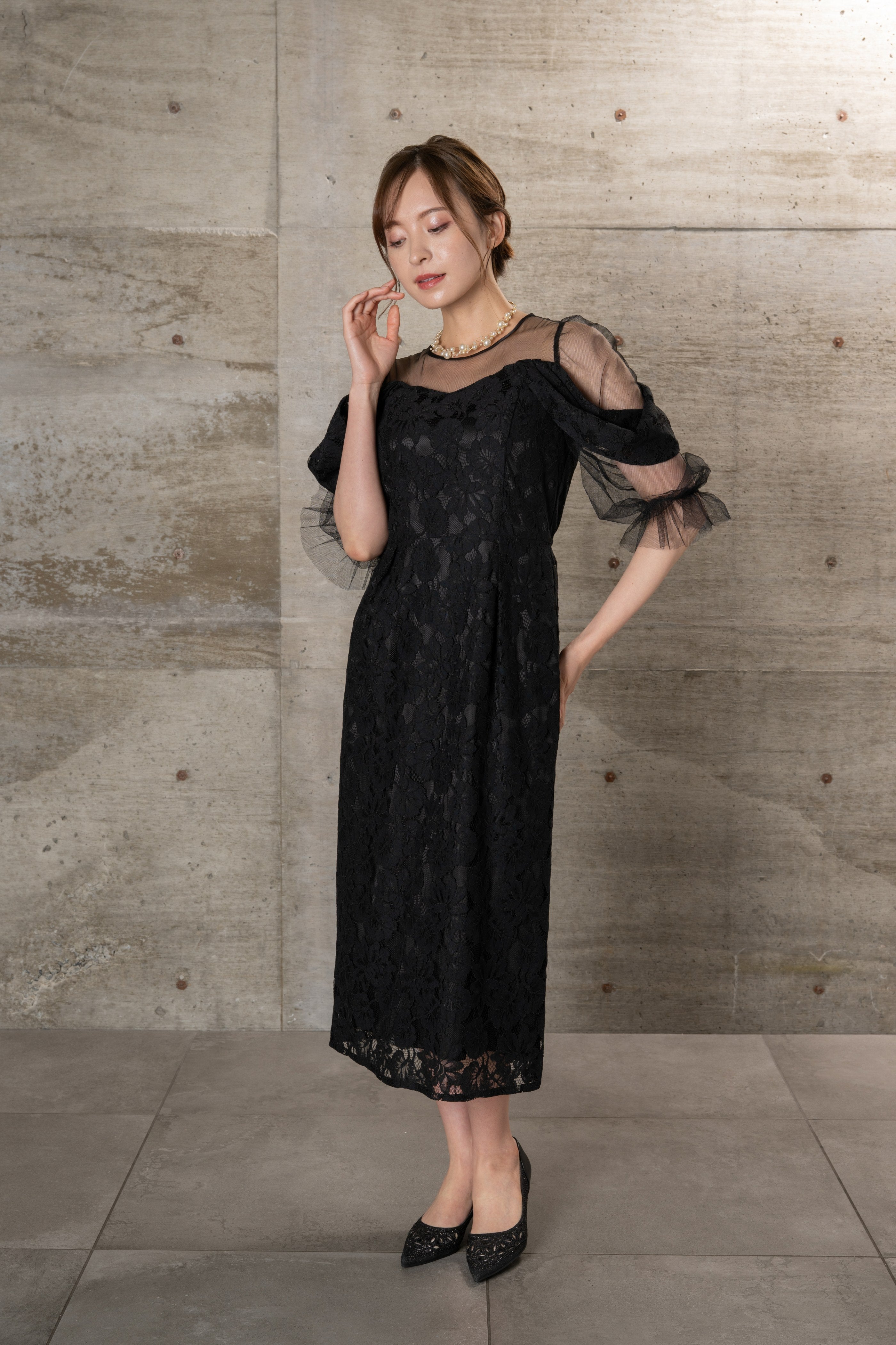 [レンタル] BELINDA DE CAPRIS レースオフショルチュールワンピース ワンピースドレスの宅配レンタル - 15