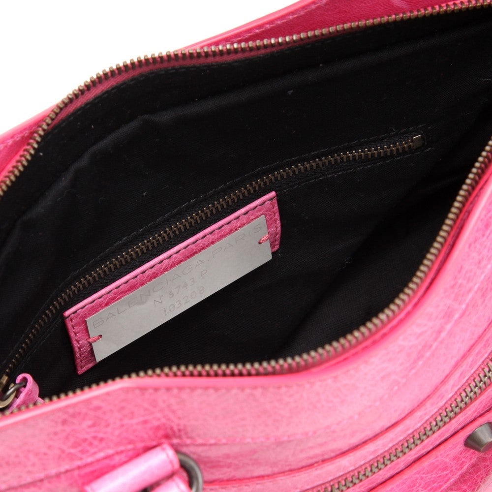 [レンタル] レディース バレンシアガ ファースト CLASSIC FIRST レザー ハンドバッグ - 16