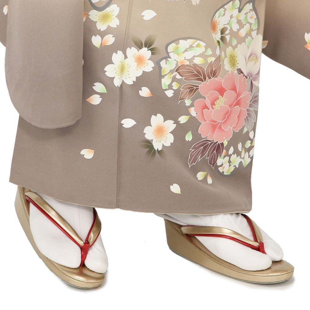 [レンタル] 振袖 花柄 Mサイズ(レッド) / Lサイズ(ブラック)の宅配レンタル - 7