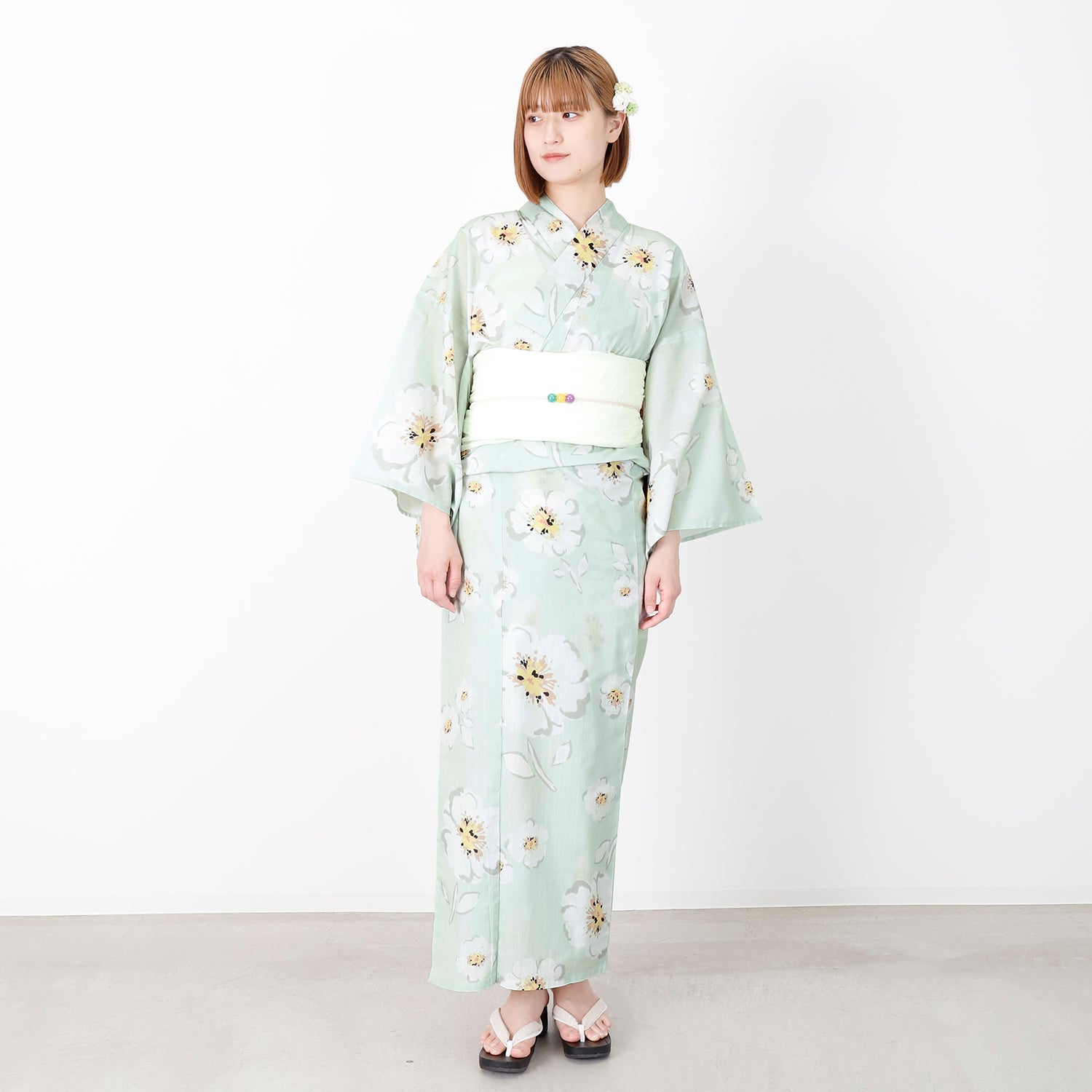 [レンタル] [2025新作]SION レディース浴衣 花柄 フリーサイズの宅配レンタル - 3