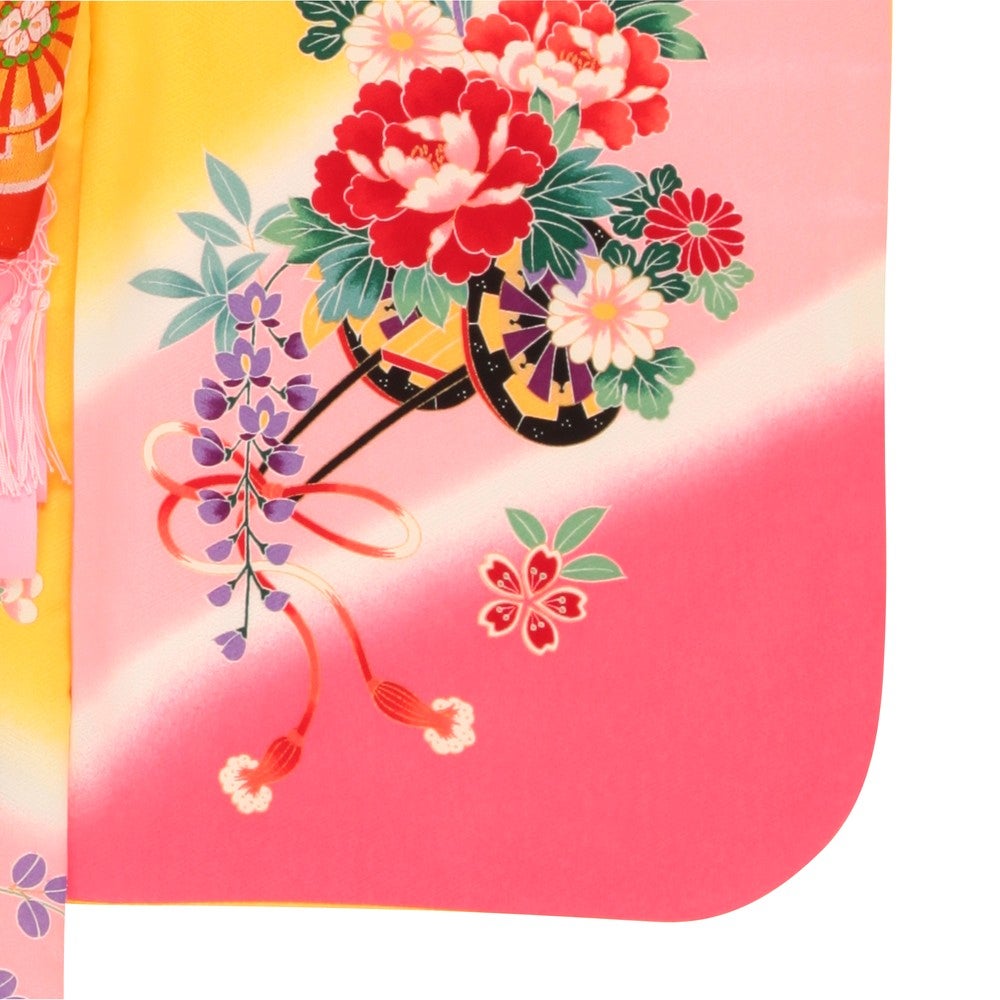 [レンタル] 七五三/節句 着物セット 7歳女の子 御所車 古典的の宅配レンタル - 2