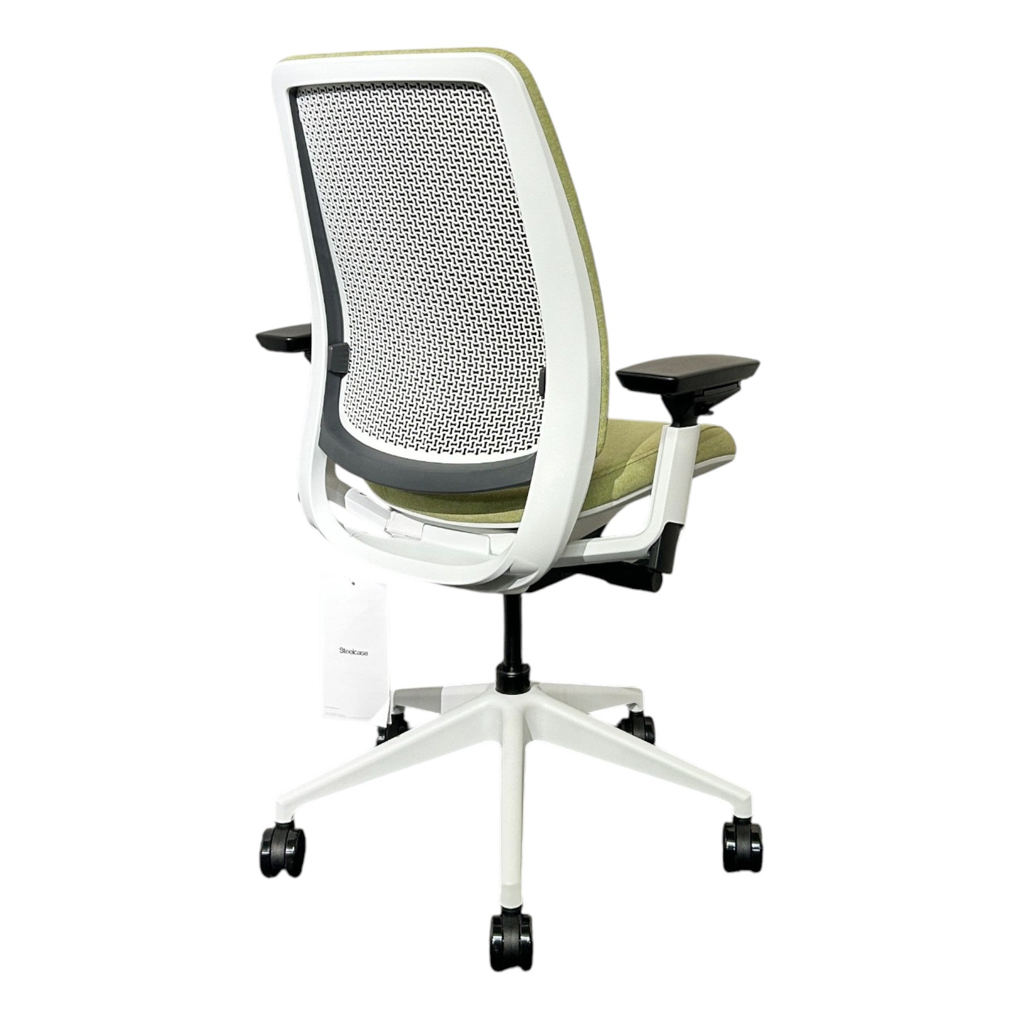[レンタル] Steelcase オフィスチェア Series 2 ハイバック 可動肘 ランバーサポート グラス ホワイト 436UPHQSA - 5