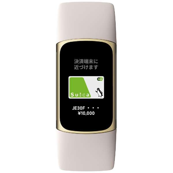 [レンタル] Fitbit Charge5 GPS搭載フィットネストラッカー ルナホワイト L/Sサイズ FB421GLWT-FRCJK - 2