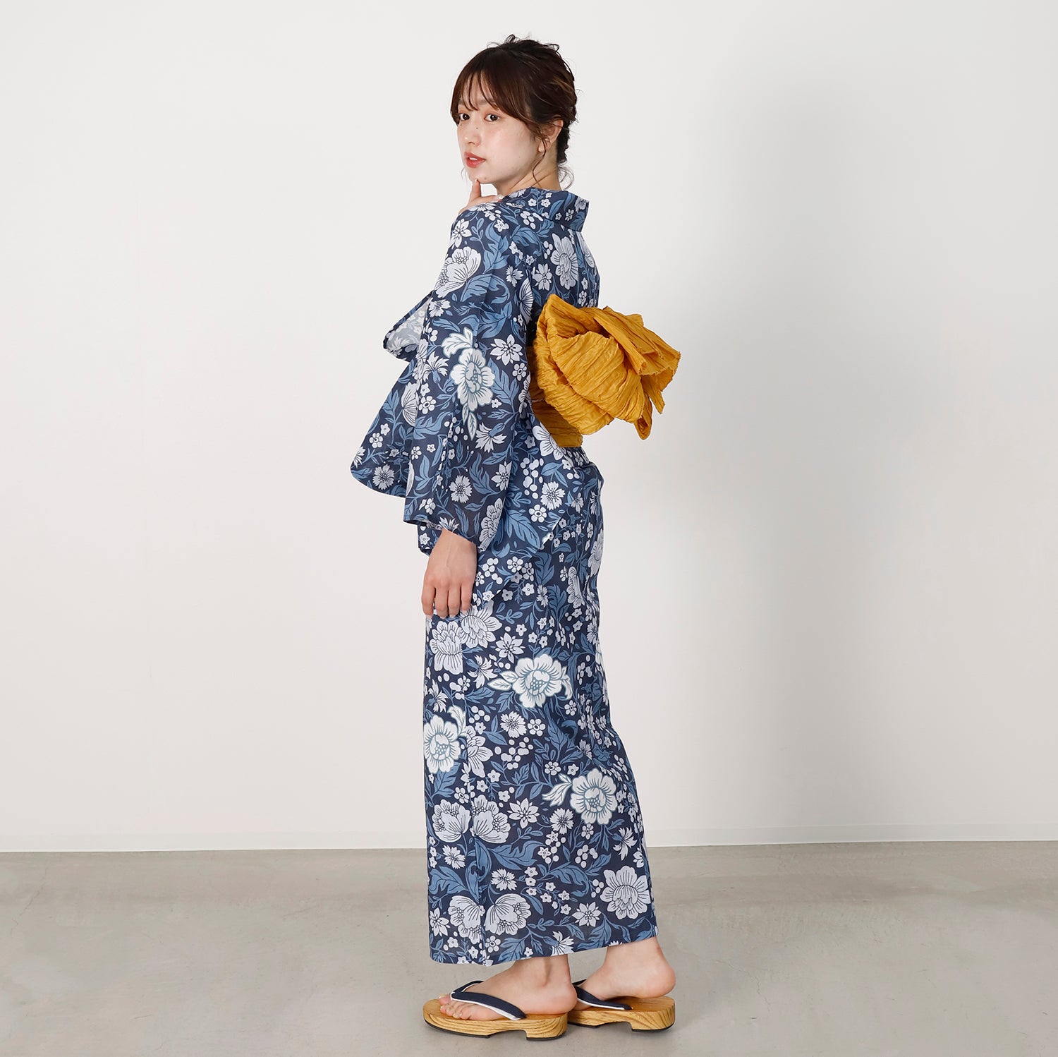 [レンタル] [2025新作]SION レディース浴衣 花柄 フリーサイズの宅配レンタル - 4