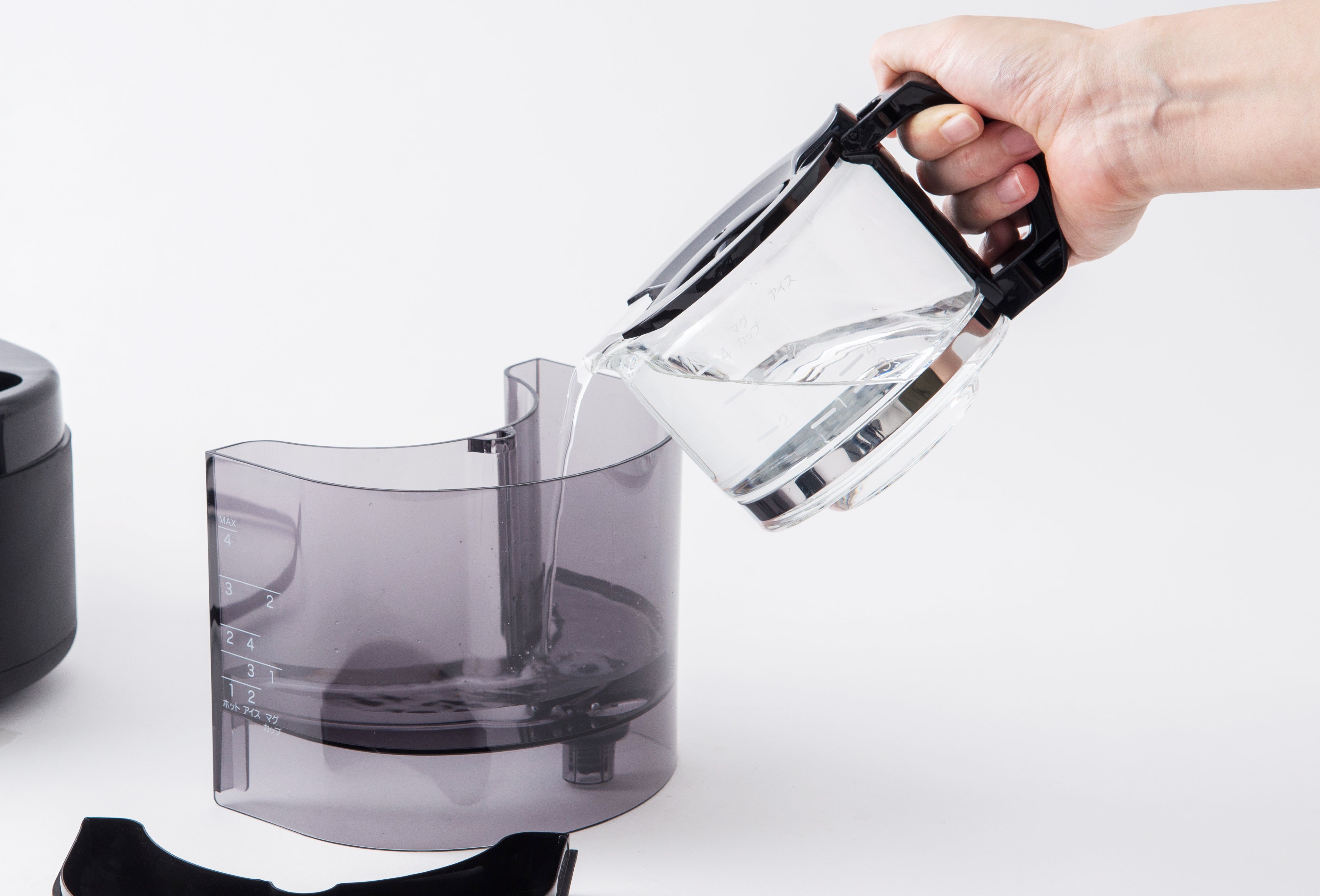 [レンタル] siroca 全自動コーヒーメーカー カフェばこ SC-A371-K 1～4杯 ミル内蔵 - 5