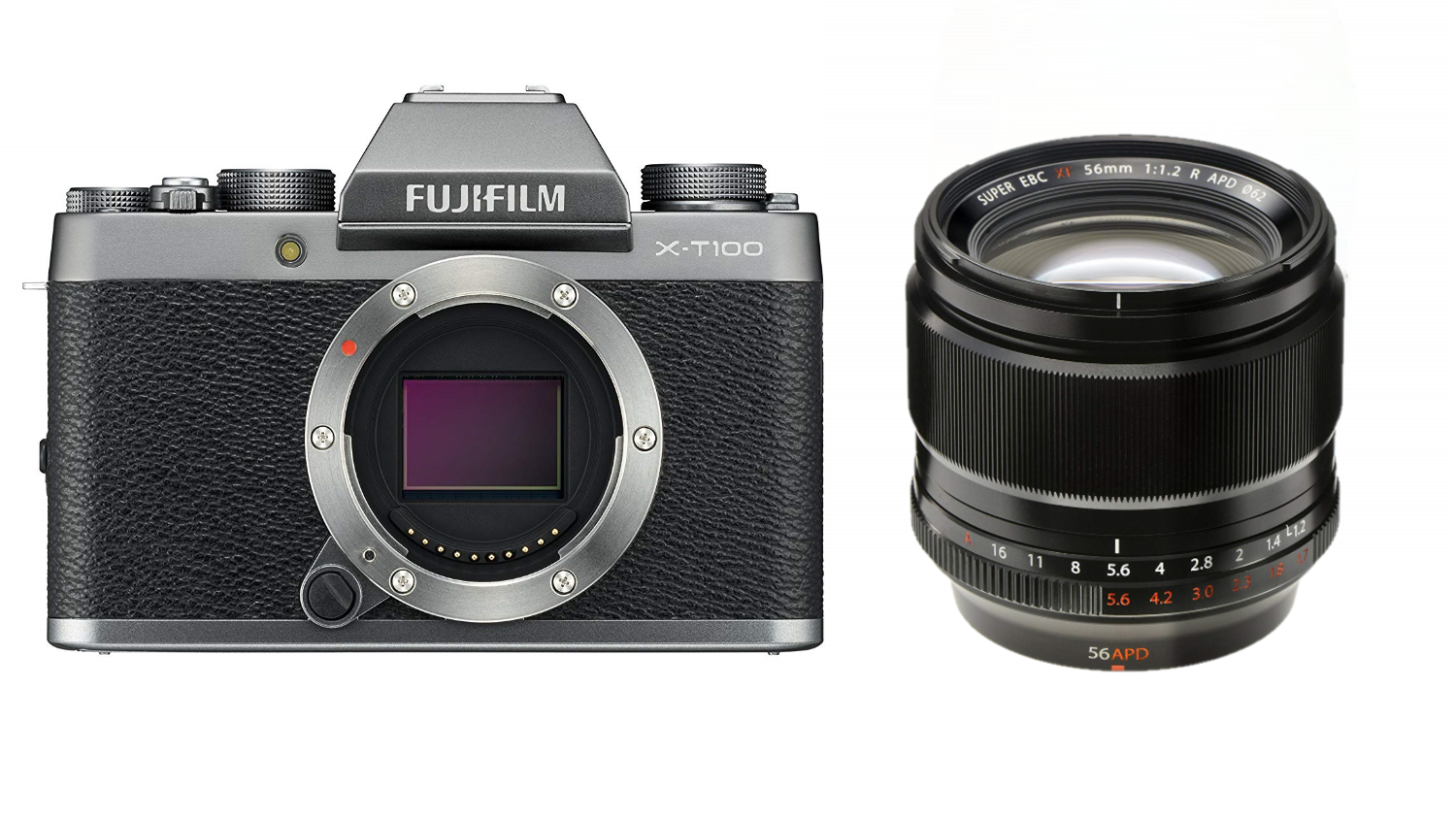FUJIFILM X-T100 XF56mm F1.2 R 単焦点レンズセット [レンティオおすすめセット]