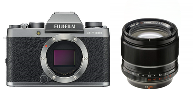 FUJIFILM X-T100 XF56mm F1.2 R 単焦点レンズセット [レンティオおすすめセット]