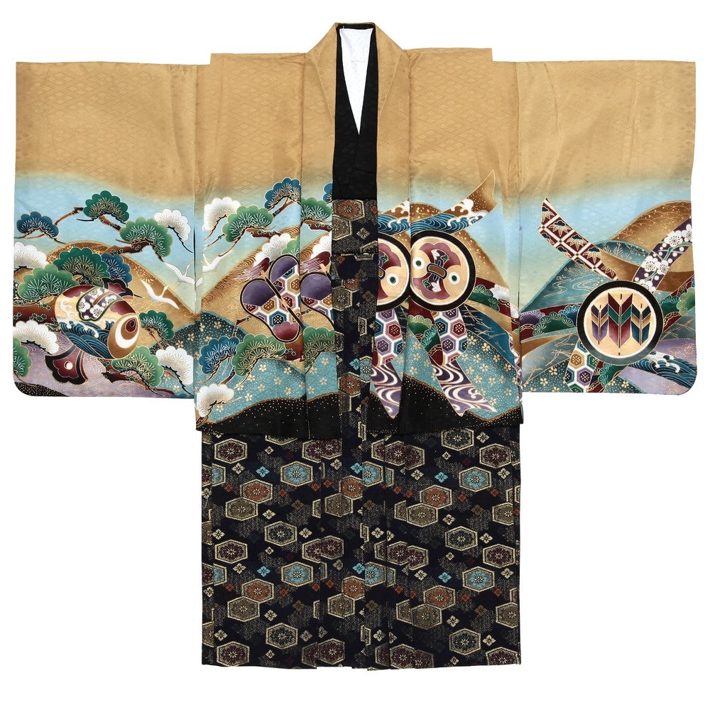 [レンタル] 七五三/節句 袴セット 3歳 男の子 鷹 御所車の宅配レンタル - 4