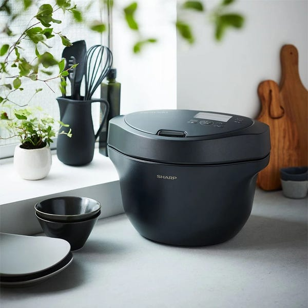 [レンタル] 【長期利用向け】 [新品]シャープ ヘルシオ ホットクック KN-HW24H 2〜6人用 2.4L容量 ブラック