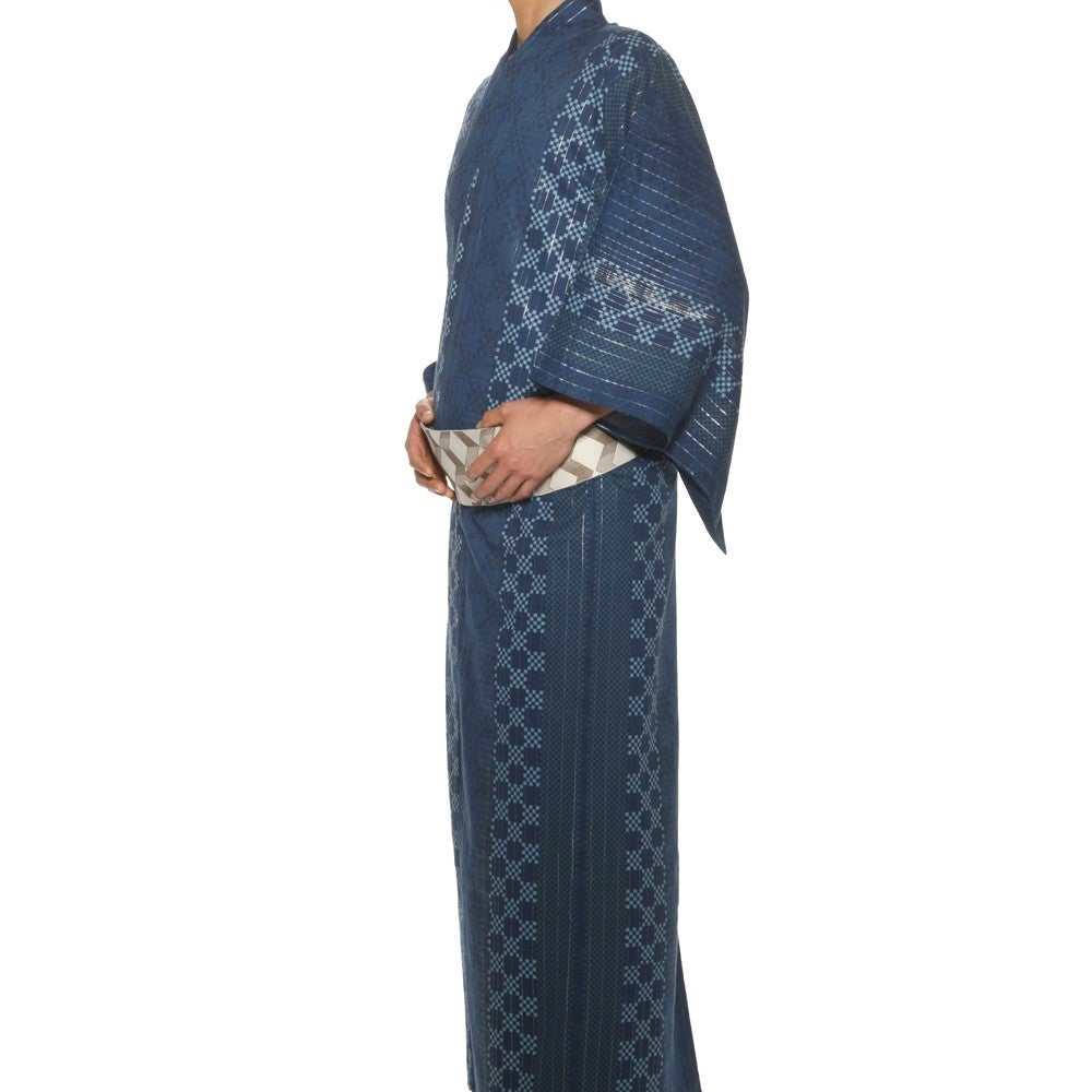 [レンタル] リョウコ・キクチ(R.KIKUCHI) メンズ浴衣 フルセット 格子柄 身長目安175cm・180cmの宅配レンタル - 2