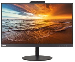 Lenovo カメラ付きモニター ThinkVision T24v-10/61BCMAR6JP ブラック