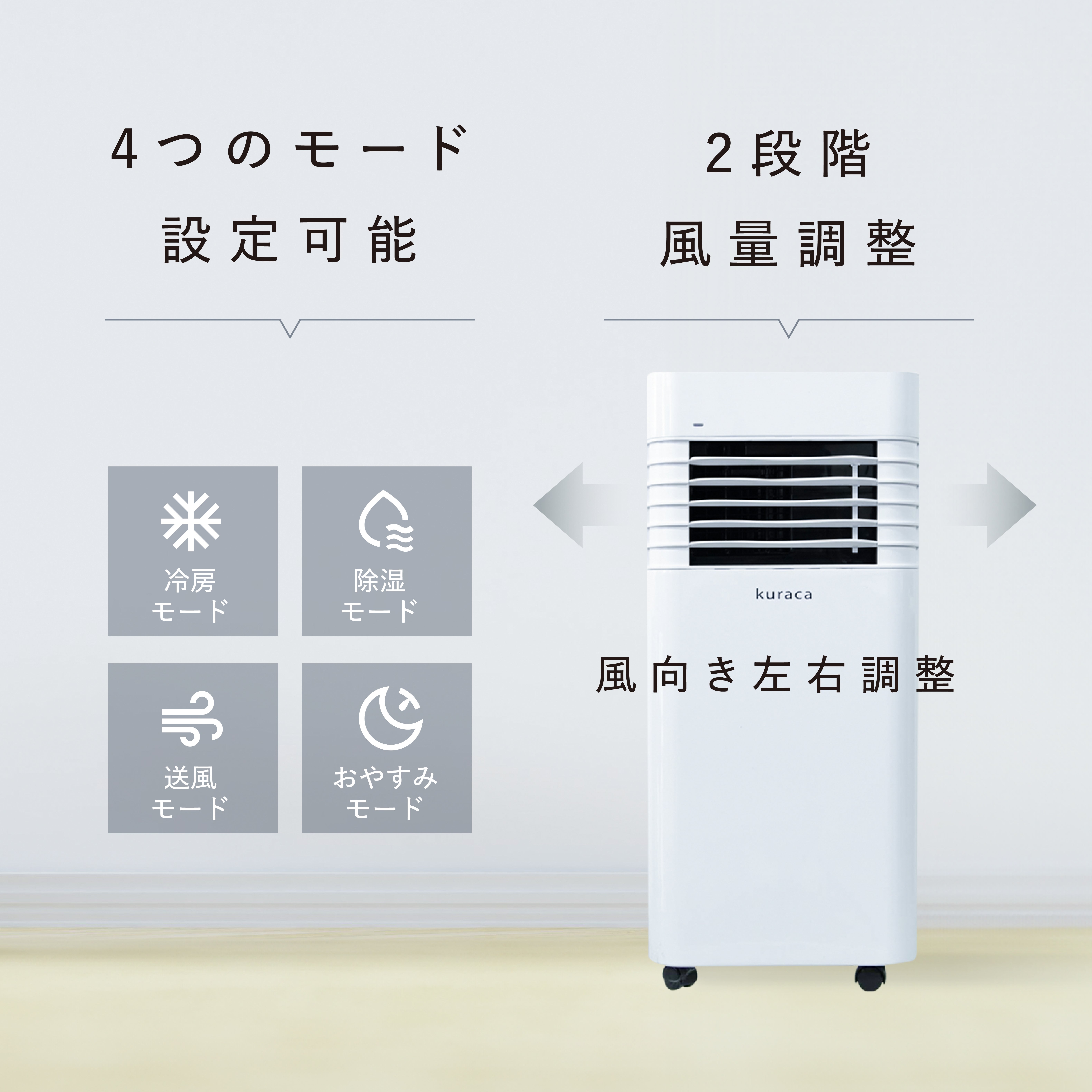 レンタル] クラカ(kuraca) スポットクーラー0.9kw QNFSA-09-WH