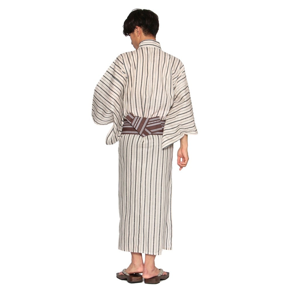 [レンタル] メンズ浴衣 フルセット 縦縞 身長目安170cm・175cmの宅配レンタル - 3