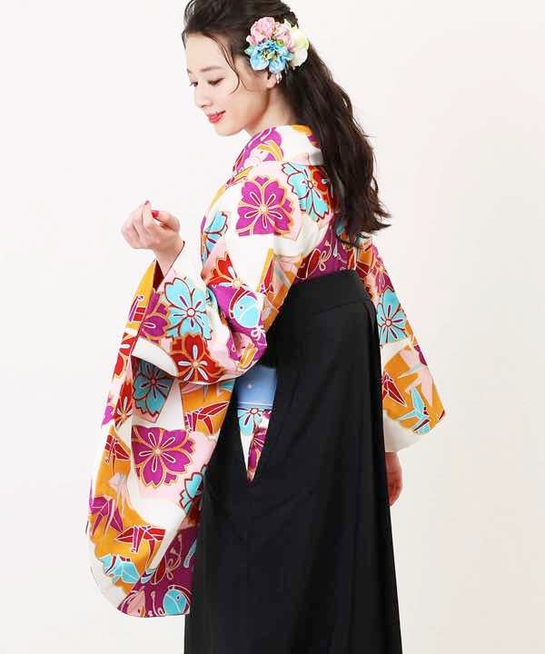 [レンタル] 【対応身長157cm～165cm】卒業式 袴 レンタル フルセット 女性 袴セット-1064の宅配レンタル - 11