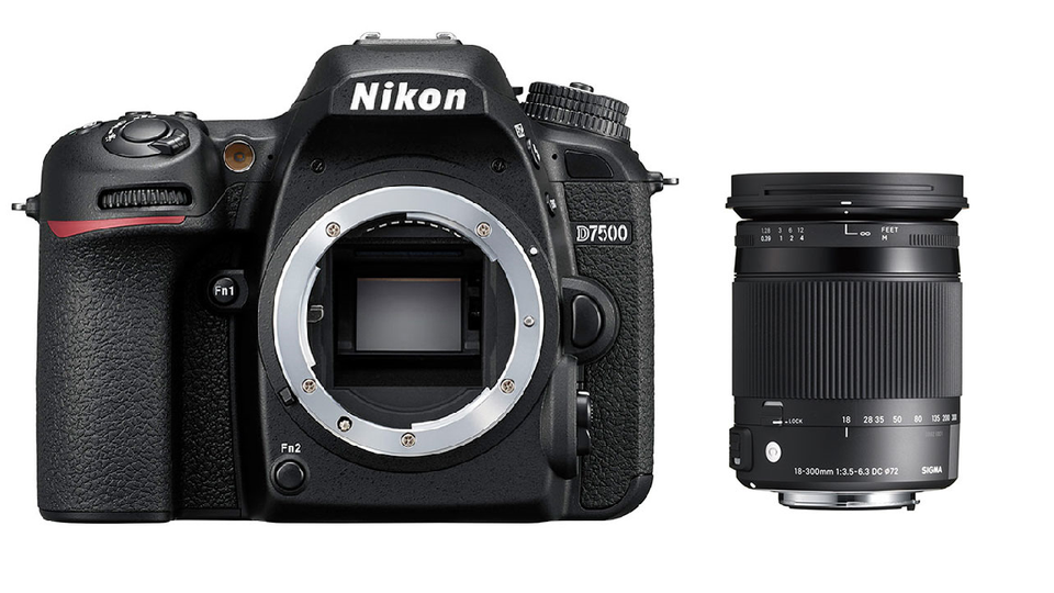 [レンタル] ニコン D7500とシグマの便利ズームレンズ(18-300mm)セット 一眼レフ