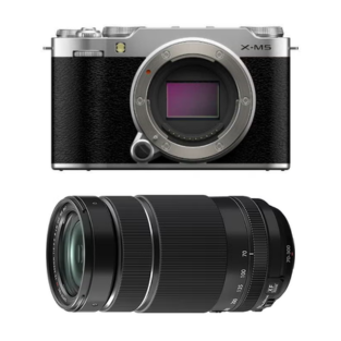[レンタル] 富士フイルム X-M5 ＆ FUJINON XF70-300mm F4-5.6 R LM OIS WR 望遠ズームレンズ ミラーレス一眼 シルバー