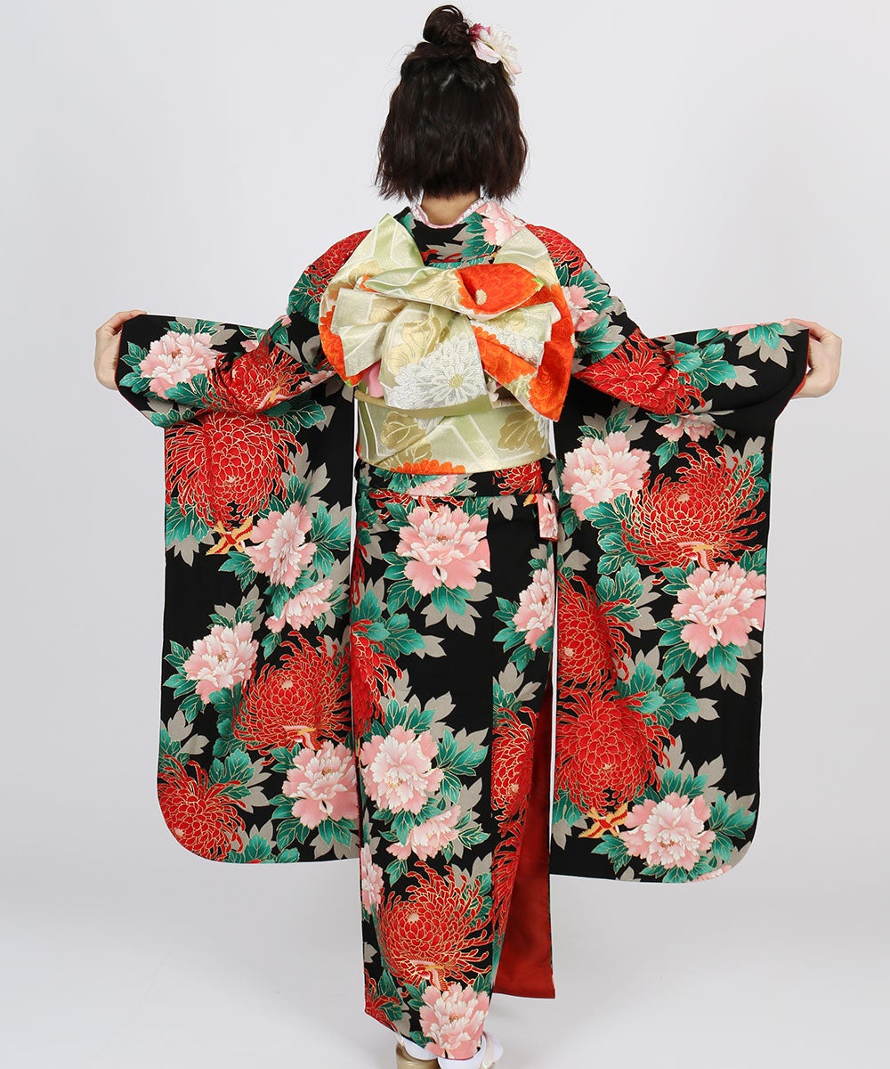 [レンタル] 【対応身長155-170cm】レンタル振袖フルセット-614の宅配レンタル - 12