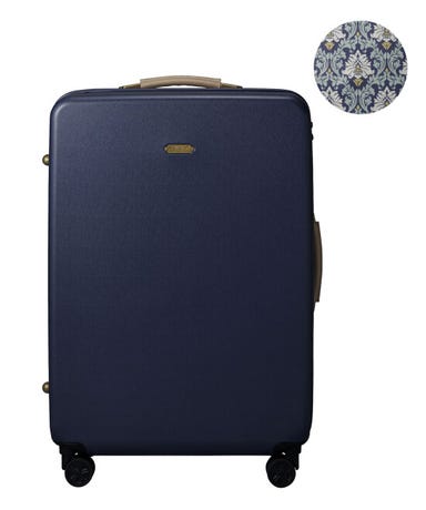 [5-8泊向けサイズ]ブルーノ MILESTO UTILITY 75L ハードキャリーケース スーツケース ネイビーブルー
