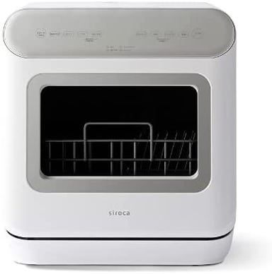 [～食器16点]シロカ(siroca) アドバンスシリーズ 食器洗い乾燥機 SS-MA251 工事不要 タンク式 分岐水栓可