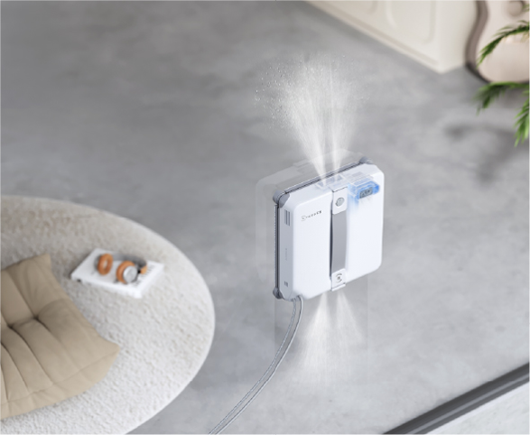 ECOVACS 窓掃除ロボット WINBOT mini2 ミスト噴射 上部アングル - 13