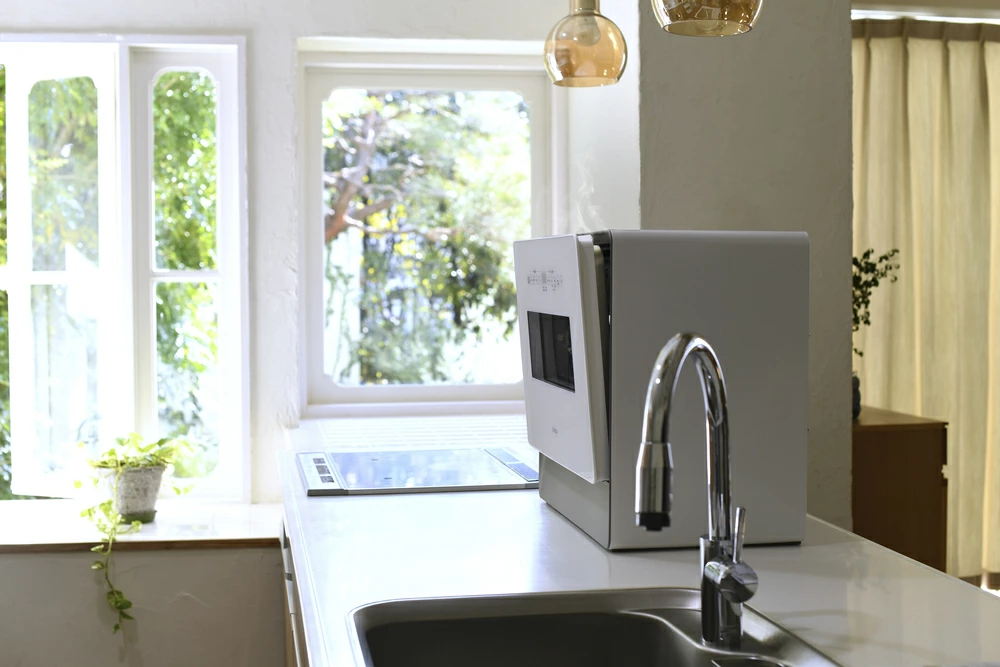 [レンタル] [～食器36点]シロカ 2WAY食器洗い乾燥機 大人数向け SS-MA351 工事不要 自動給水式 分岐水栓対応 - 8