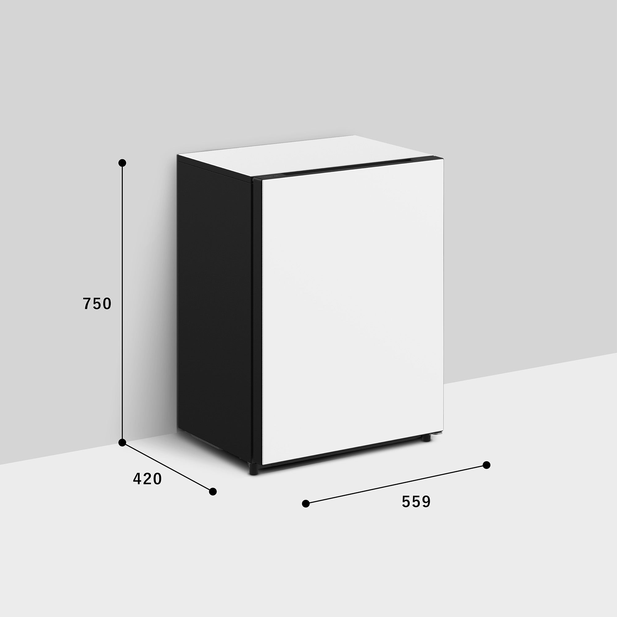 [レンタル] [73L][右開き]日立 Chiiil 1ドア冷蔵庫 R-MR7S - 7