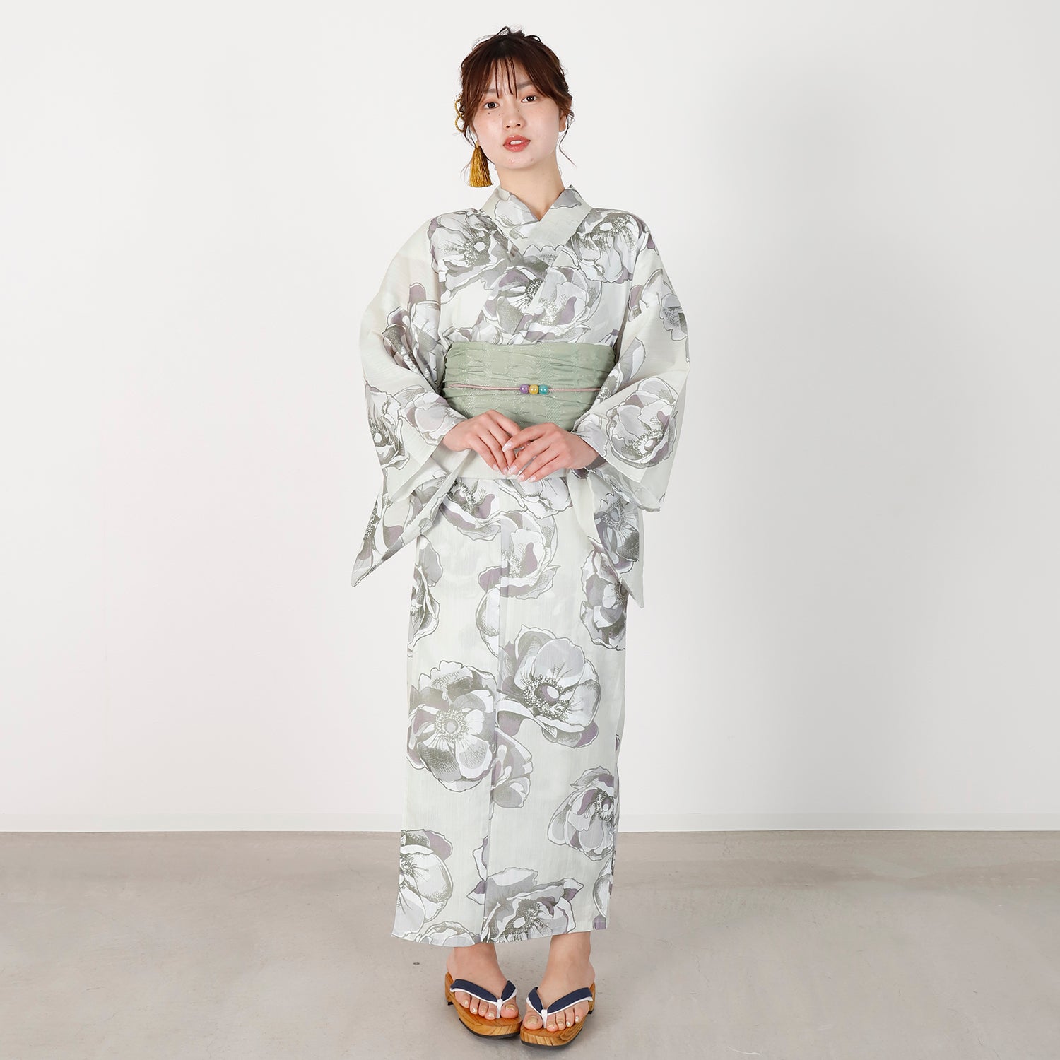 [レンタル] [2025新作]SION レディース浴衣 椿 フリーサイズの宅配レンタル - 3