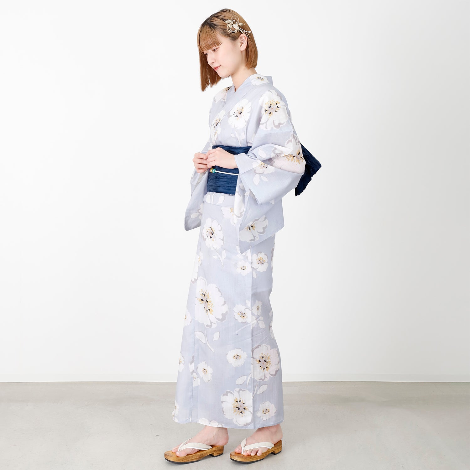 [レンタル] [2025新作]SION レディース浴衣 花柄 フリーサイズの宅配レンタル - 4