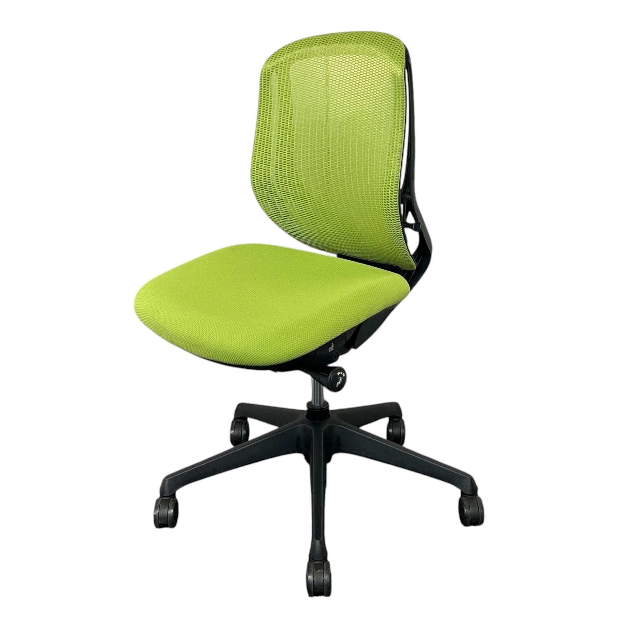 [レンタル] オカムラ オフィスチェア シルフィー ローバック ライムグリーン ブラック C631XR-FMP5