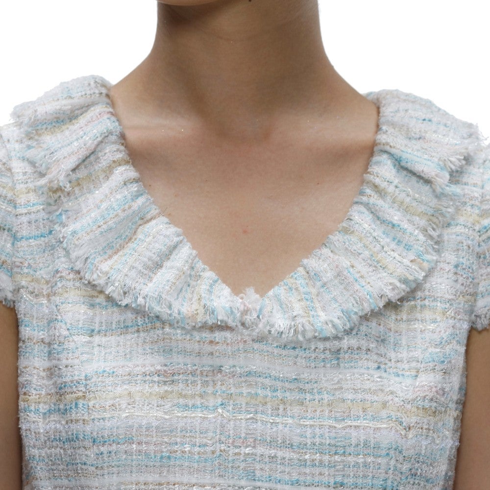 [レンタル] ルネ セレモニースーツ2点セット(ジャケット+ワンピース) ブラック / ホワイト×ブルーの宅配レンタル - 15