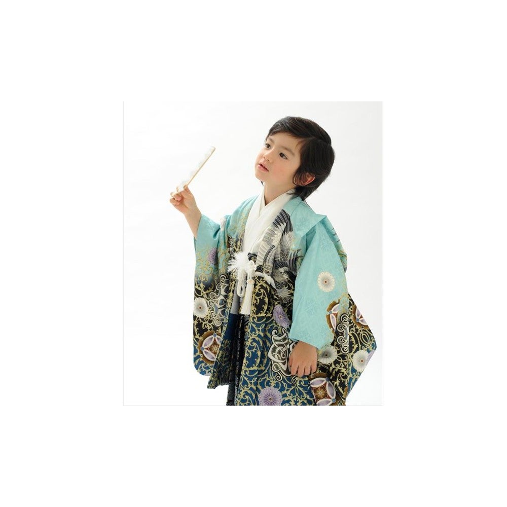 [レンタル] 七五三/節句 袴セット 5歳 男の子 鷹 七宝の宅配レンタル - 2