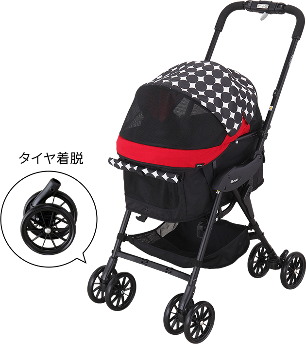 レンタル] コンビ ペット用カート ミリミリライト アルファ ブラック
