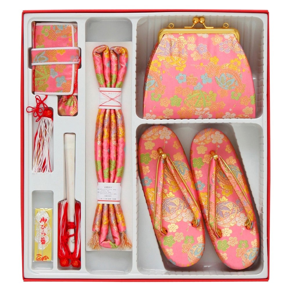 [レンタル] 七五三/節句 着物セット 7歳女の子 彩 牡丹柄の宅配レンタル - 3