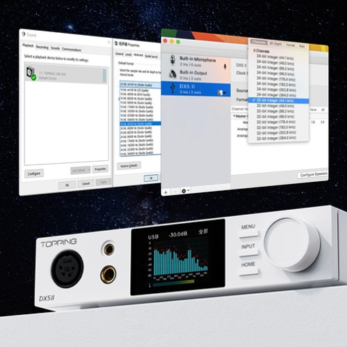 TOPPING DX5II フルバランスデスクトップDAC/AMP PCソフトウェア 設定画面 - 5