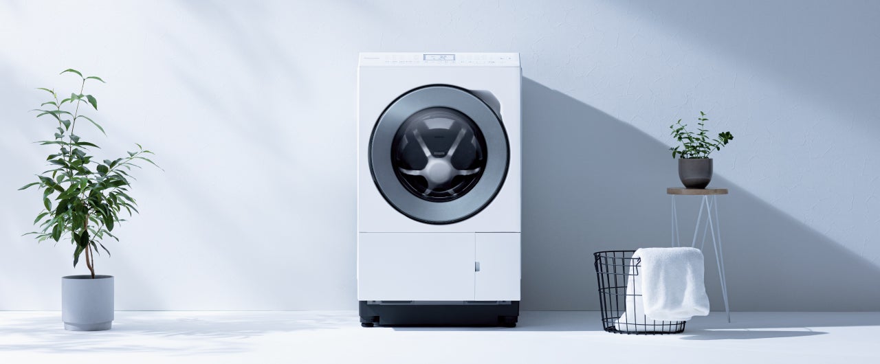 [レンタル] パナソニック 【左開き】洗濯12kg/乾燥6kg NA-LX127EL ななめドラム式洗濯乾燥機 マットホワイト - 6