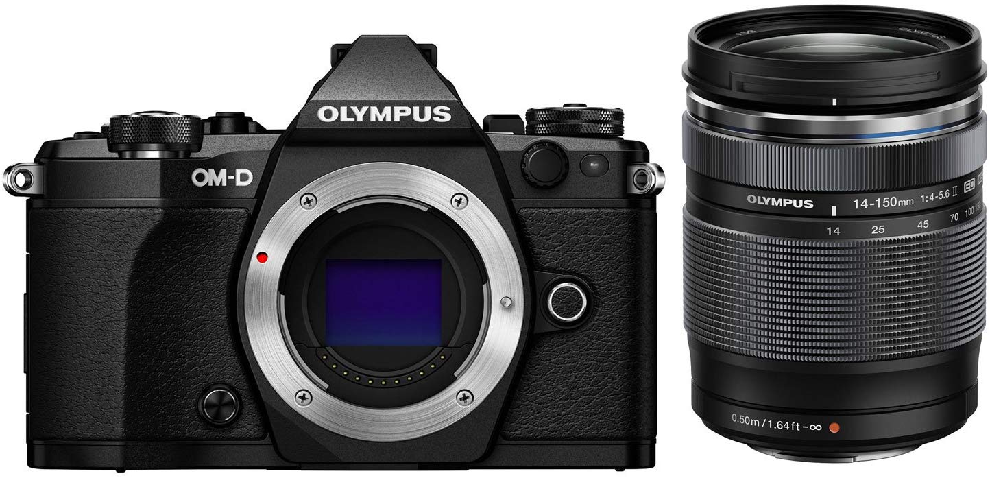 オリンパス オリンパス OLYMPUS OM-D E-M5 ブラックボディ パナソニック 14-42ｍｍ レンズセット ミラーレス一眼  カメラ