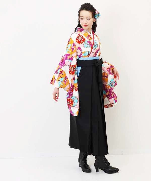 [レンタル] 【対応身長157cm～165cm】卒業式 袴 レンタル フルセット 女性 袴セット-1064の宅配レンタル - 6