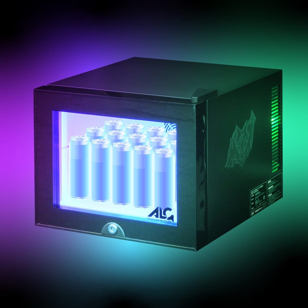 [レンタル] [20L]アローン(ALLONE) ALG-GMMFL LED内蔵ミニゲーミング冷蔵庫 - 5